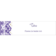 Mariage en dentelle violette