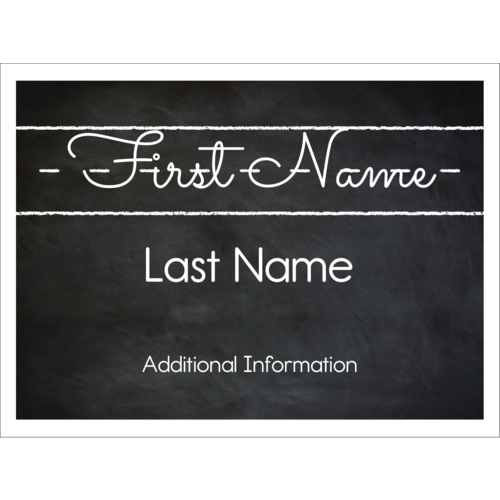 Black Chalkboard pre-designed Label and Card template for your next ...