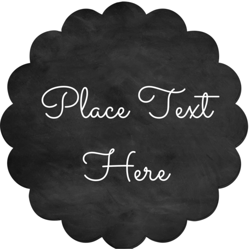 Black Chalkboard pre-designed Label and Card template for your next ...