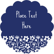 Small Floral Blue