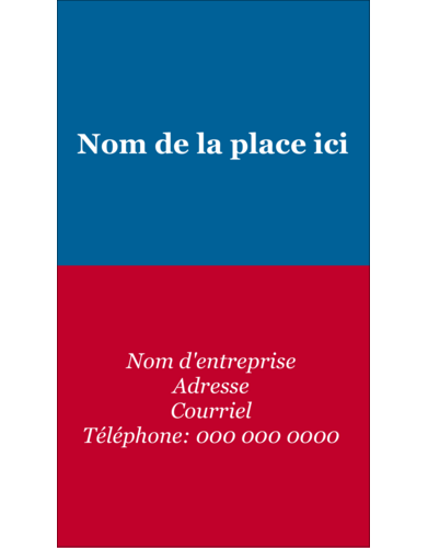 Bleu et rouge élection