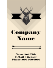 Letterpress Masculine Buck