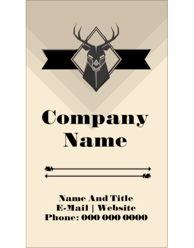 Letterpress Masculine Buck