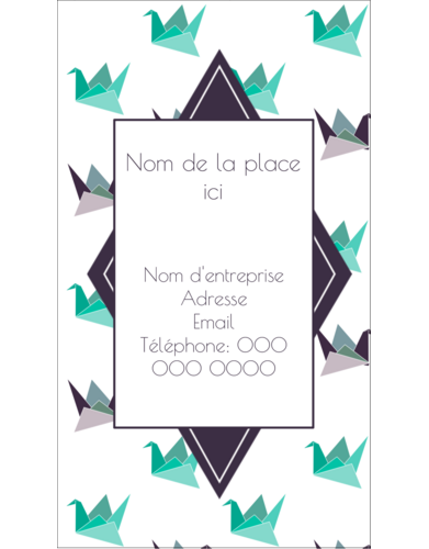 Grue en origami