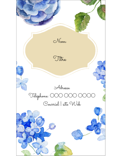 Bleu floral
