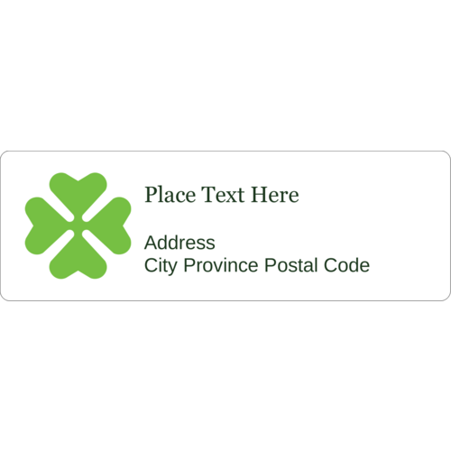 Four Leaf Clover pre-designed Label and Card template for your next fun ...