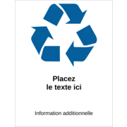 Recyclage industriel bleu
