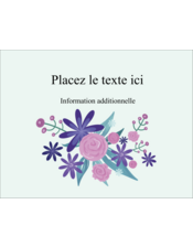 Bouquet rose et violet