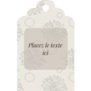 Beauté florale taupe