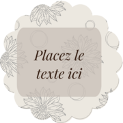 Beauté florale taupe