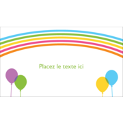 Arc-en-ciel et ballons