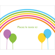 Arc-en-ciel et ballons
