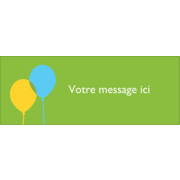 Arc-en-ciel et ballons