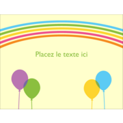 Arc-en-ciel et ballons