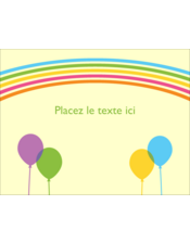 Arc-en-ciel et ballons