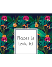 Fleurs tropicales