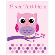 Owl Dots Pink