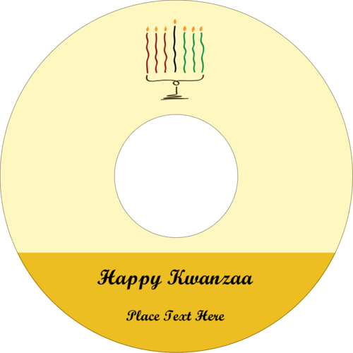 Kwanzaa Kinara predesigned Label and Card template for your next ...