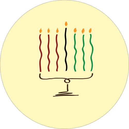 Kwanzaa Kinara predesigned Label and Card template for your next ...
