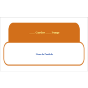 Rangement du poste de travail