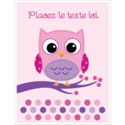 Chouette rose
