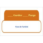 Rangement du poste de travail