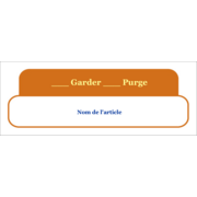 Rangement du poste de travail