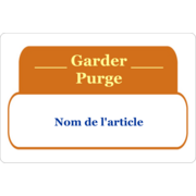 Rangement du poste de travail