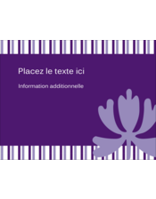 Rayures violettes