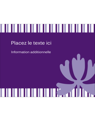 Rayures violettes