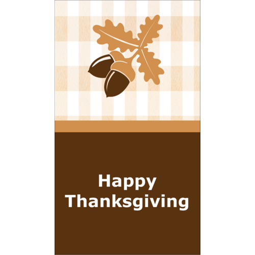 Thanksgiving Acorn predesigned template for your next fun project | Avery