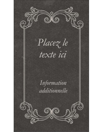 Affiche de style pâtisserie