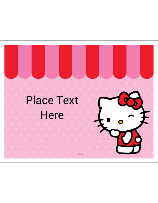 Hello Kitty Templates Sweet Hello Kitty Labels And Cards Avery