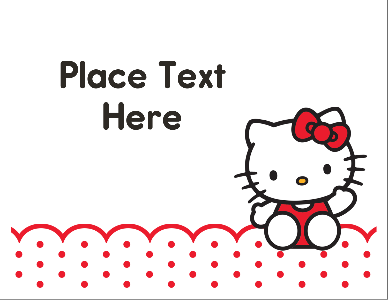 Hello Kitty Name Template Printable