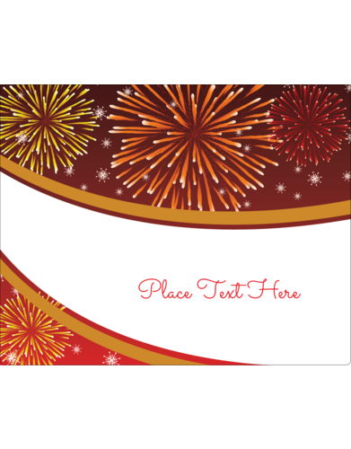 New Year Red Fireworks