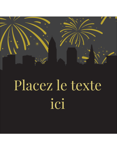Feux d’artifice urbains du Nouvel An