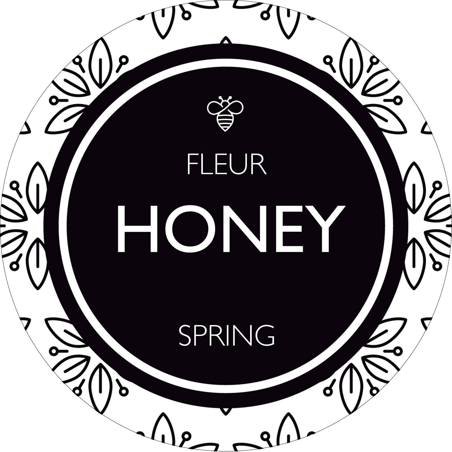 Avery Kraft Browne Round Labels, 22808, 21/2" Diameter, PrinttotheEdge