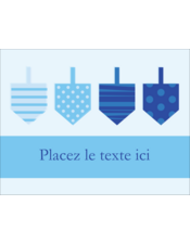Toupies de Hanoukka bleues