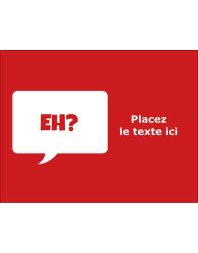 Parlez-vous canadien eh? (Rouge)