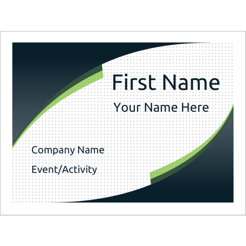 Black Ellipse predesigned Label and Card template for your next ...
