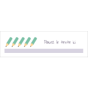 Rangée de crayons