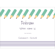 Rangée de crayons