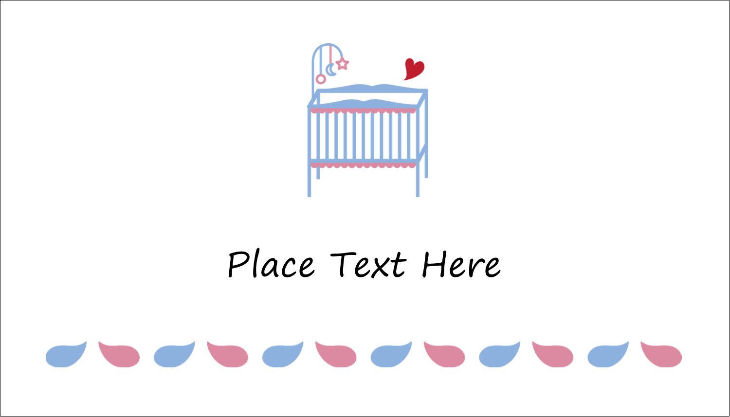 Baby Crib Predesigned Label And Card Template For Your Next