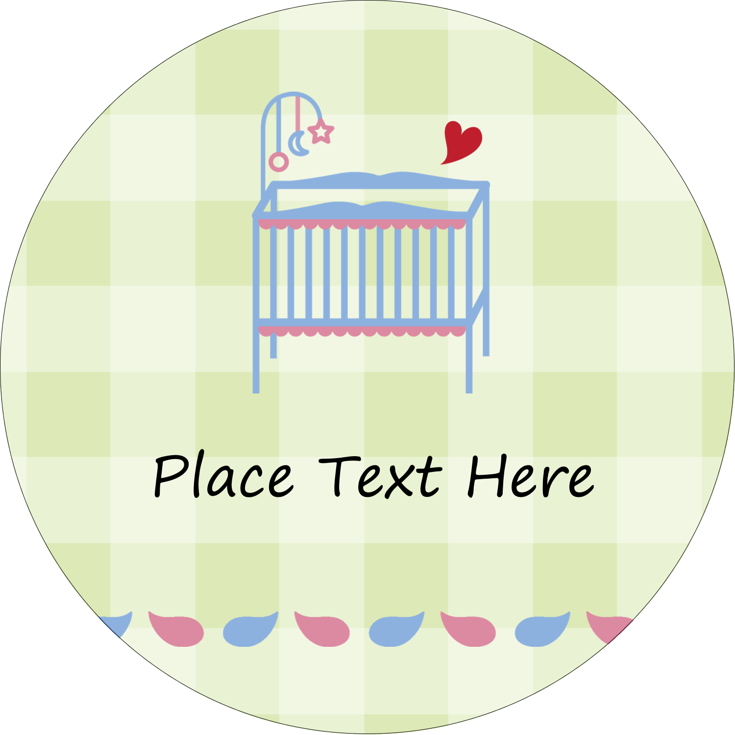 Baby Crib Predesigned Template For Your Next Personal Or