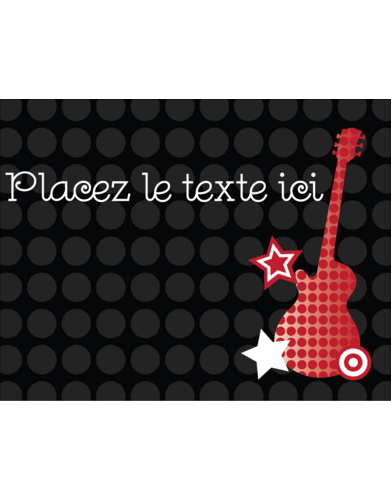 Guitare d'anniversaire