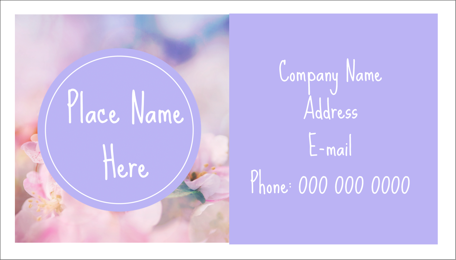 Floral Dream Predesigned Label And Card Template For Your