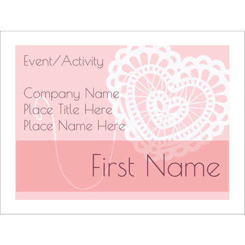 Valentine Crochet predesigned Label and Card template for your next ...