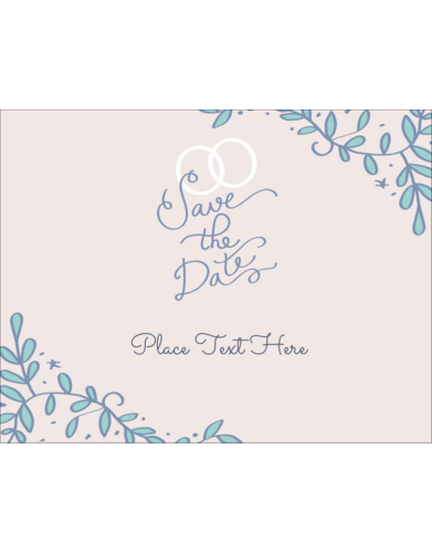 Save the Date Blue
