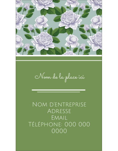Savon fleurs vertes