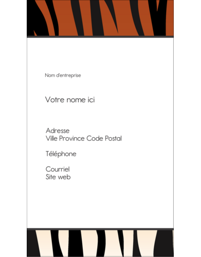 Imprimé tigré
